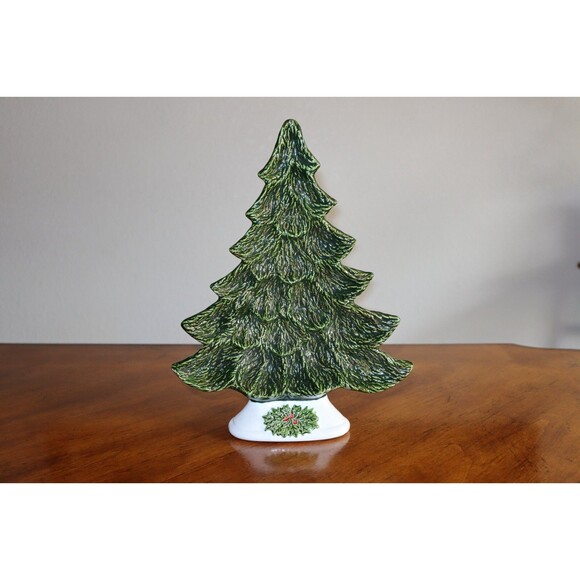 Nowell's Mold Other - Vtg Nowell's Mold Ceramic Christmas Tree Candy Nut Dish Stand Plate Tray 11.25"